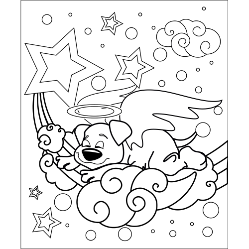 Puppy In The Clouds And Space Galaxy CPS S2 1417