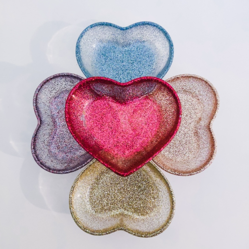 Glitter Heart Trinket