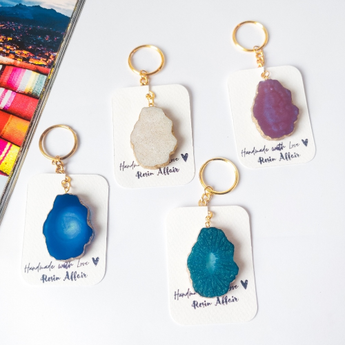 Agate Keychain